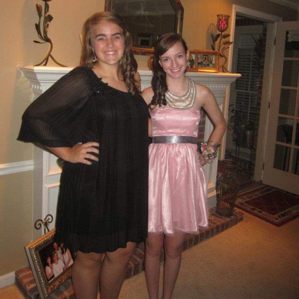 Black one shoulder dress